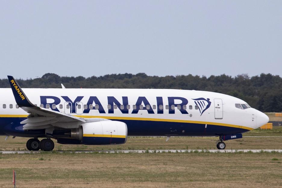 Ryanair low cost airline in Eindhoven, Netherlands