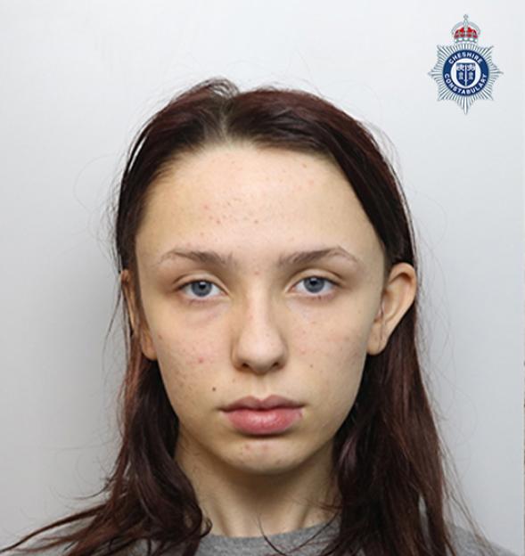 Scarlett Jenkinson, one of Brianna Ghey's murderers, in a police photo.