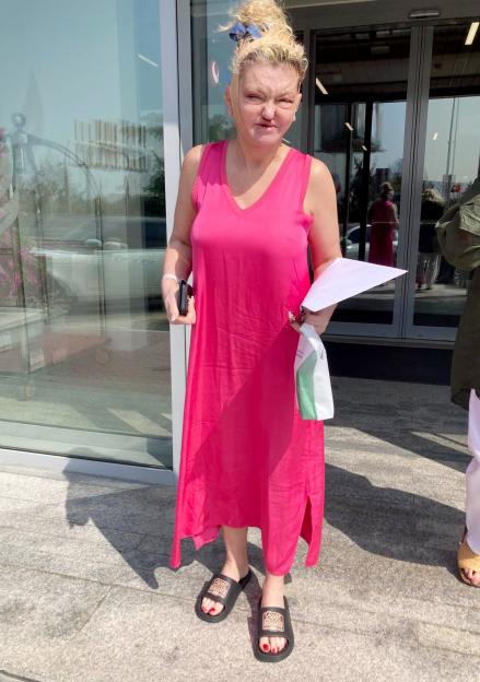 *PREMIUM-EXCLUSIVE* MUST CALL FOR PRICING BEFORE USAGE - Former EastEnders star Danniella Westbrook seen at The Gargash Hospital as the star undergoes extensive reconstructive surgery which includes a full face, neck and brow lift with lip & nose rec