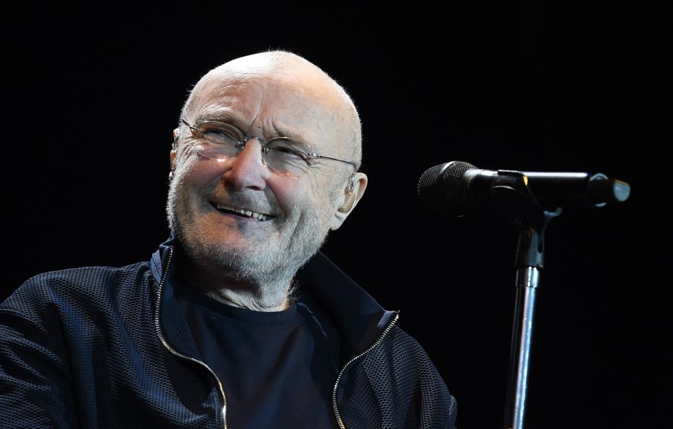 Phil Collins smiling.