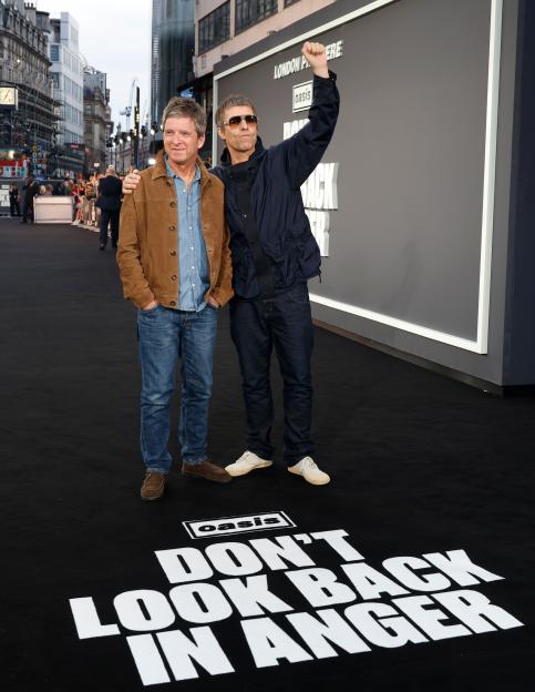 Liam and Noel Gallagher Share a Heartwarming Family Moment at London Film Premiere with Their Kids