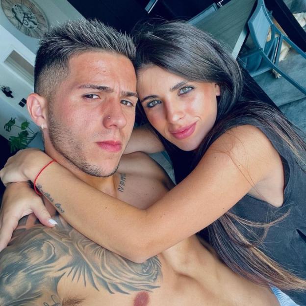 Enzo Fernandez with his girlfriend Valentina Cervantes.