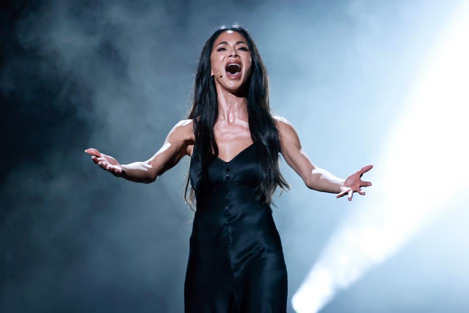Nicole Scherzinger performing a number from "Sunset Blvd." at The 78th Annual Tony Awards.
