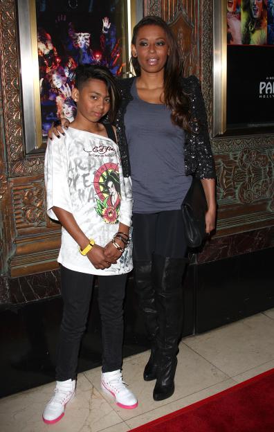 Mel B and her daughter Phoenix Chi at the opening night of Cats at Pantages Theatre.