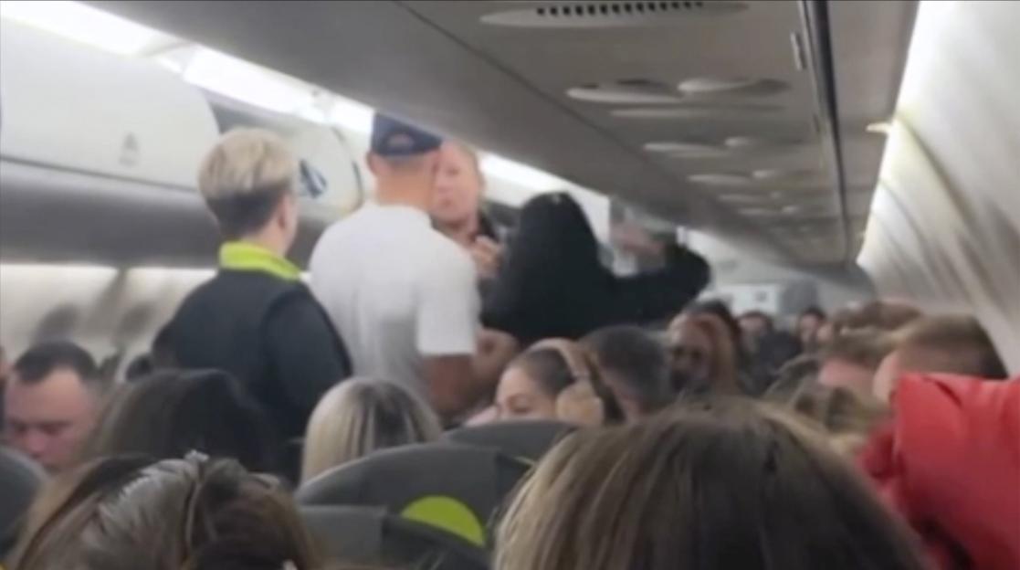 Plane brawl
