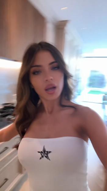 Talitha Balinska dancing in Sam Thompson's kitchen.