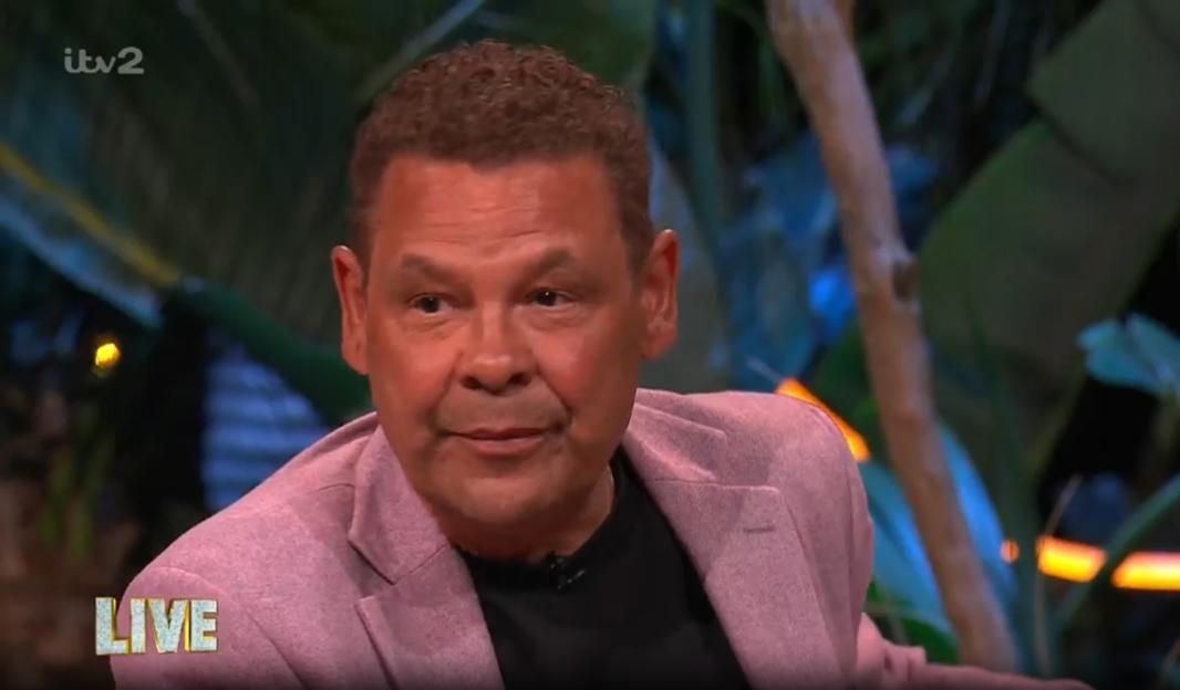 Craig Charles appearing live on ITV2.