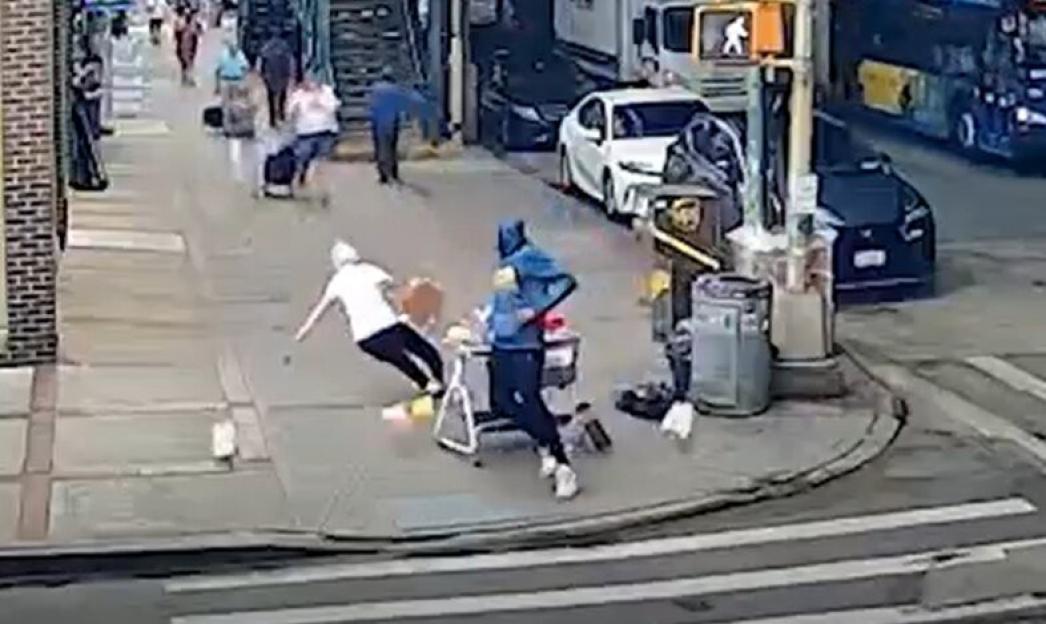 Shocking Attack: Thug Throws Rubbish-Laden Cot at 90-Year-Old Woman in Disturbing Random Act