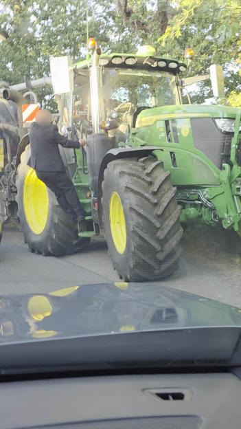 Tractor driver allegedly attacked after road-rage row on narrow country lane