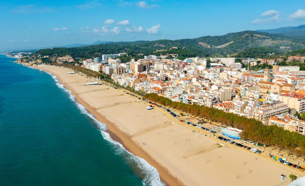 Townscape of Calella, Maresme region, Spain