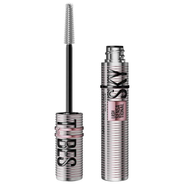 Maybelline Lash Sensational Sky High mascara with its wand removed.