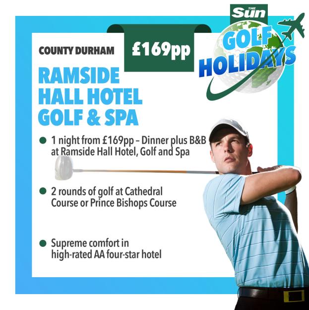 Indulge in an Unforgettable Golf Staycation at Ramside Hall: Enjoy Dinner, Bed, Breakfast, and Golf for Just £169 per Person!