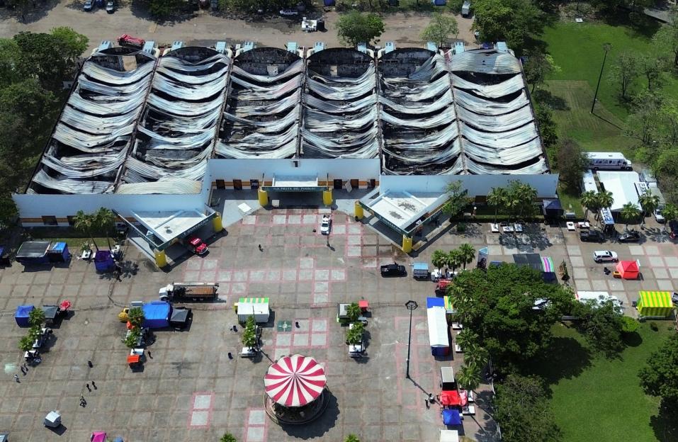 Aftermath of deadly fire at Parque Tabasco in Villahermosa