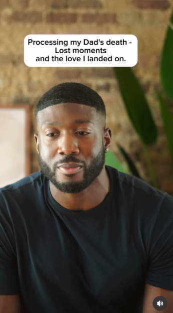 Man talking about processing his dad's death.
