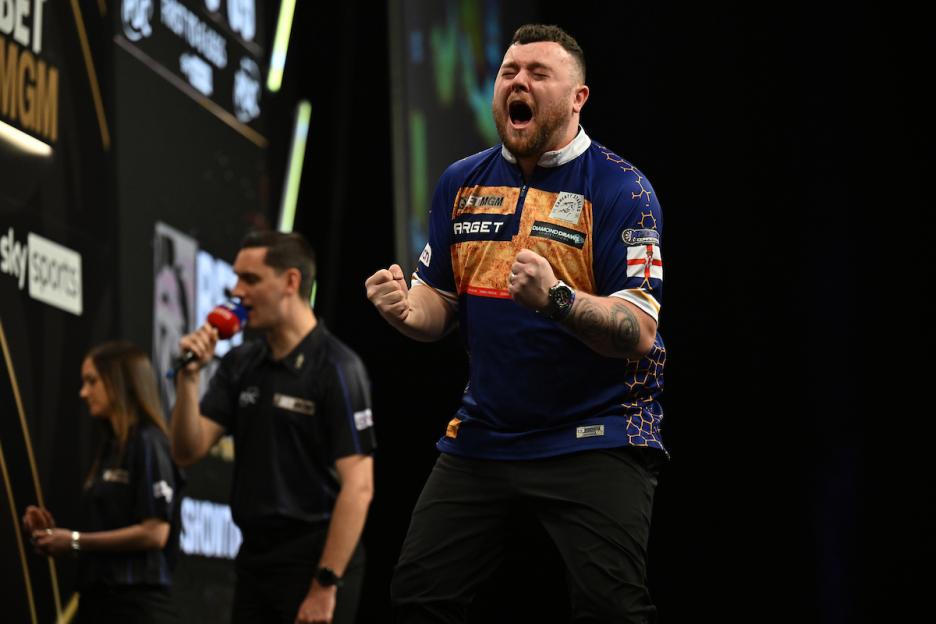 Josh Rock Can't Hold Back Tears After Finally Winning in Premier League Darts, Dodging a Tough Record