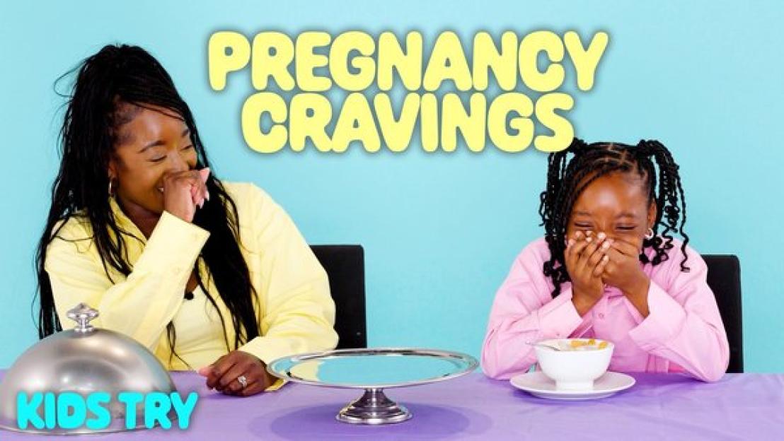 Kids Try Their Mum’s Weird Pregnancy Cravings!