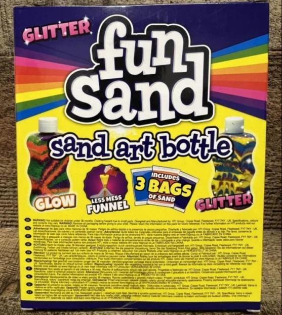 Fun Sand Glitter sand art bottle kit.