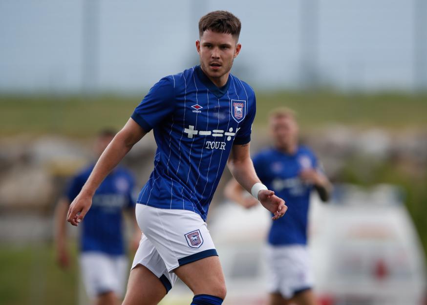George Hirst of Ipswich Town in a pre-season friendly match against Shakhtar Donetsk.