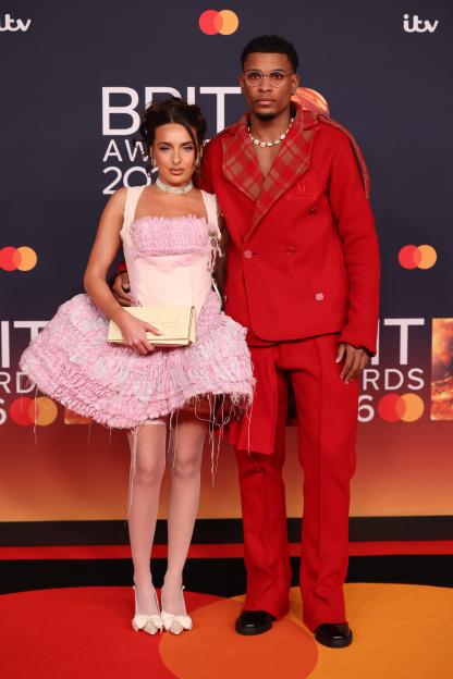 Toni Laites and Cach Mercer at The BRIT Awards 2026.