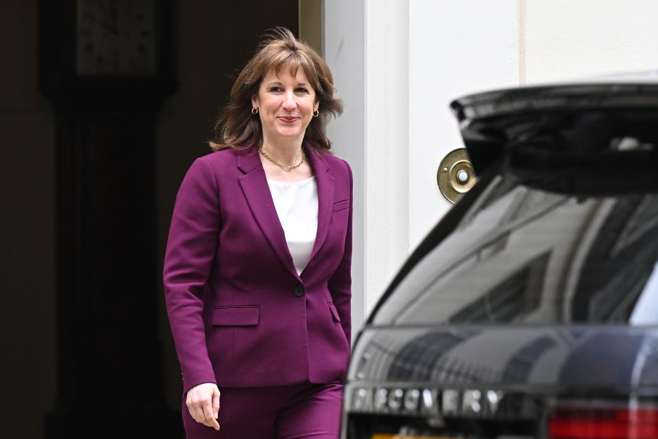Chancellor Rachel Reeves leaving 11 Downing Street.