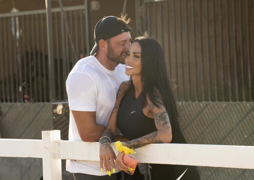 *PREMIUM-EXCLUSIVE* *MUST CALL FOR PRICING BEFORE USAGE* - STABLE RELATIONSHIP! Katie Price and Lee Andrews saddle up together in Dubai as their headline-grabbing marriage continues to spark speculation.