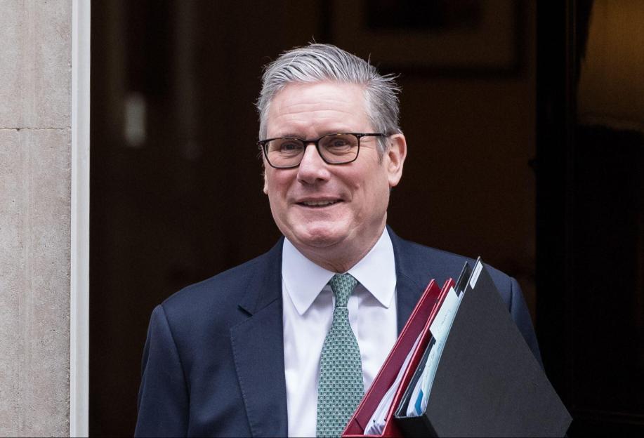 British Prime Minister Sir Keir Starmer departing 10 Downing Street.