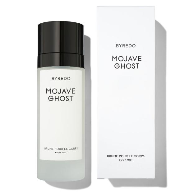 Byredo Mojave Ghost body mist bottle and packaging.