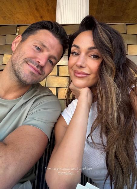 Mark Wright and Michelle Keegan selfie.