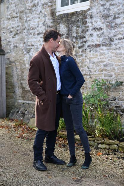 Dominic West and His Wife Catherine FitzGerald Seen Together At Their Family Home After Pictures Emerged Of The British Actor Kissing Younger Beauty Lily James