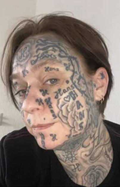 Ex boyfriend ¿tattoos his name 250 times over woman¿s face and body¿ with cheap machine he bought online