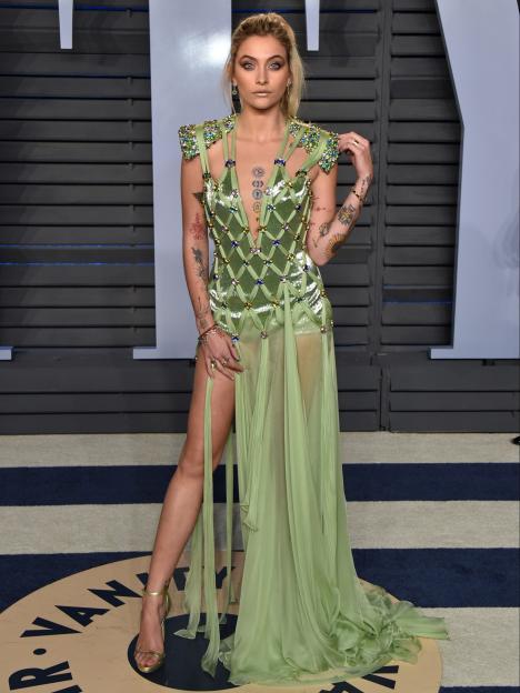 Actress Paris Jackson attends the 2018 Vanity Fair Oscar Party.