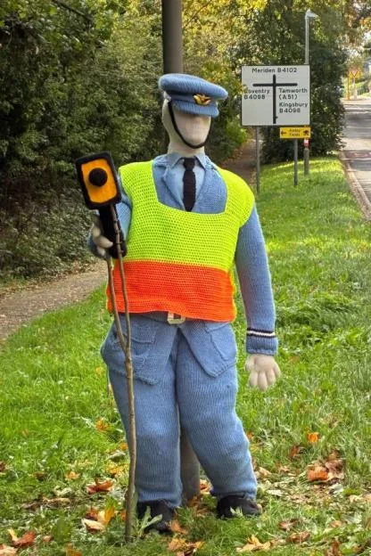 Villagers install fake knitted speed cameras to keep an eye on dangerous drivers