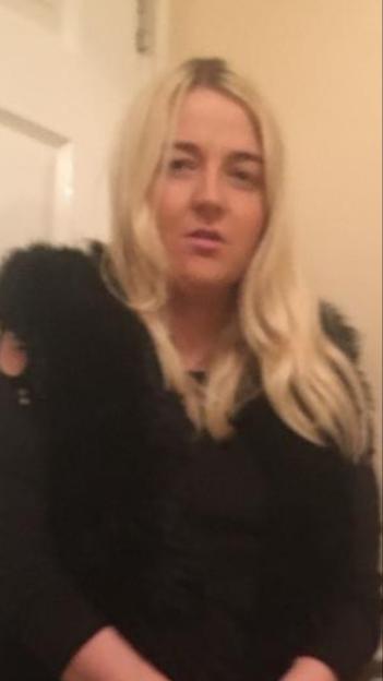 Marnie Dillon with long blonde hair, wearing a black top.