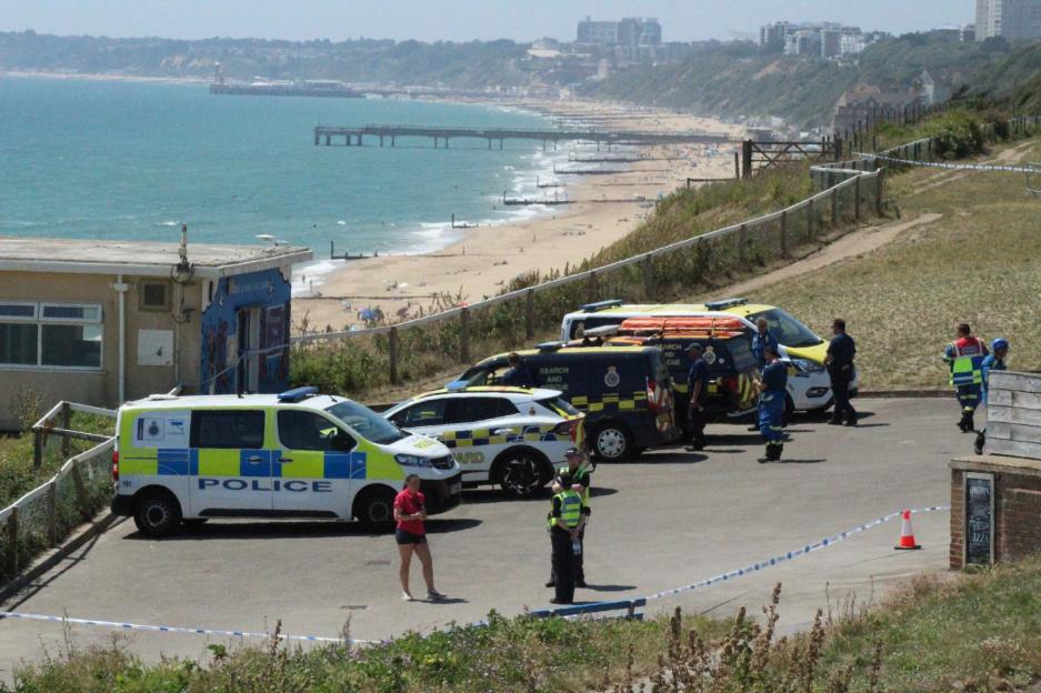 Tragic Incident: Man Falls 100 Feet from Cliff to Busy Beach Amid Heatwave, Shocking Bystanders