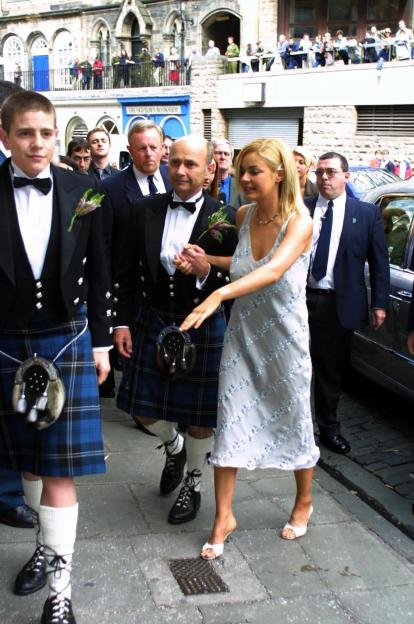 WEDDING OF GAIL PORTER AND DAN HIPGRAVE, EDINBURGH, SCOTLAND, BRITAIN - 10 AUG 2001