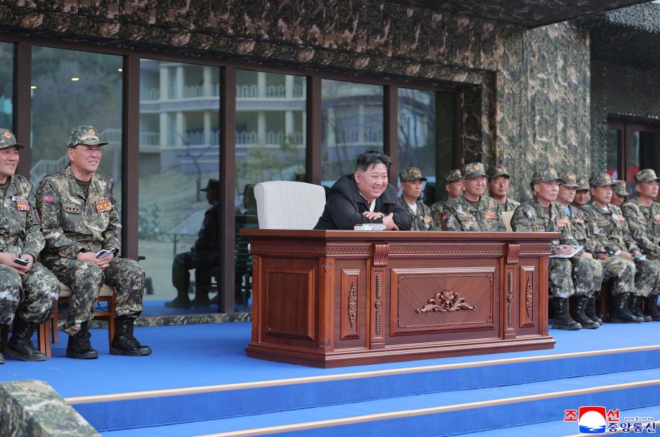 North Korea's Kim Jong Un visits a special operations training base