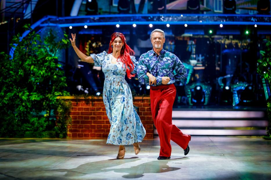 Stefan Dennis and Dianne Buswell during their appearance on Strictly Come Dancing.