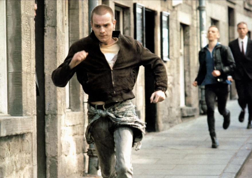 Ewan McGregor as Renton in a scene from the film Trainspotting.