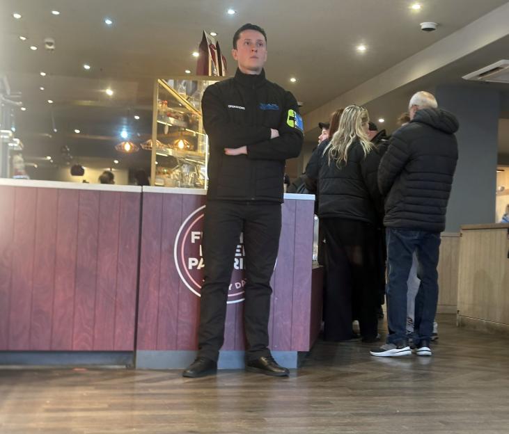 Security at Costa Coffee