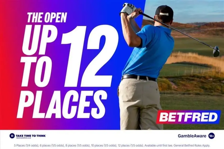 Betfred Offers Up to 12 Places on The Open 2026, Plus £50 in Free Bets!