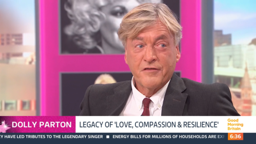 Richard Madeley on Good Morning Britain discussing Dolly Parton's legacy.