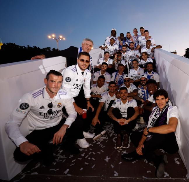 Real Madrid CF Celebrates Winning The UEFA Champions League Final 2021/22