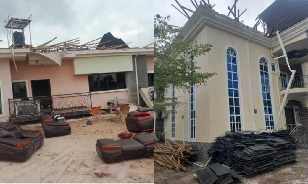 Devastating Rainstorm Leaves Hundreds Homeless in Enugu Community (See Photos)