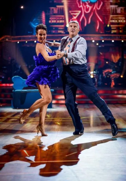Graeme Hall and Lauren Oakley dancing during a dress rehearsal for Strictly Come Dancing.