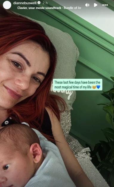 Dianne Buswell Shares Adorable Newborn Photo and Reflects on the 'Magical Days' Since Becoming a Mom