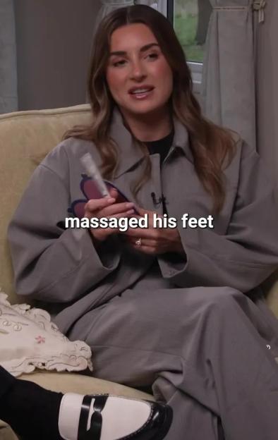 Dani Dyer talking about her mum giving foot massages to her husband.