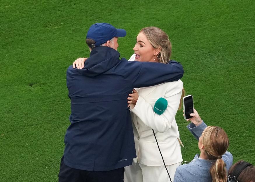 Thomas Tuchel Shares Heartfelt Embrace with ITV's Laura Woods After England's World Cup Victory Over Panama