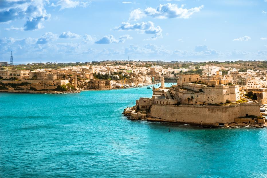View to Vittoriosa Harbor from Valetta wall.