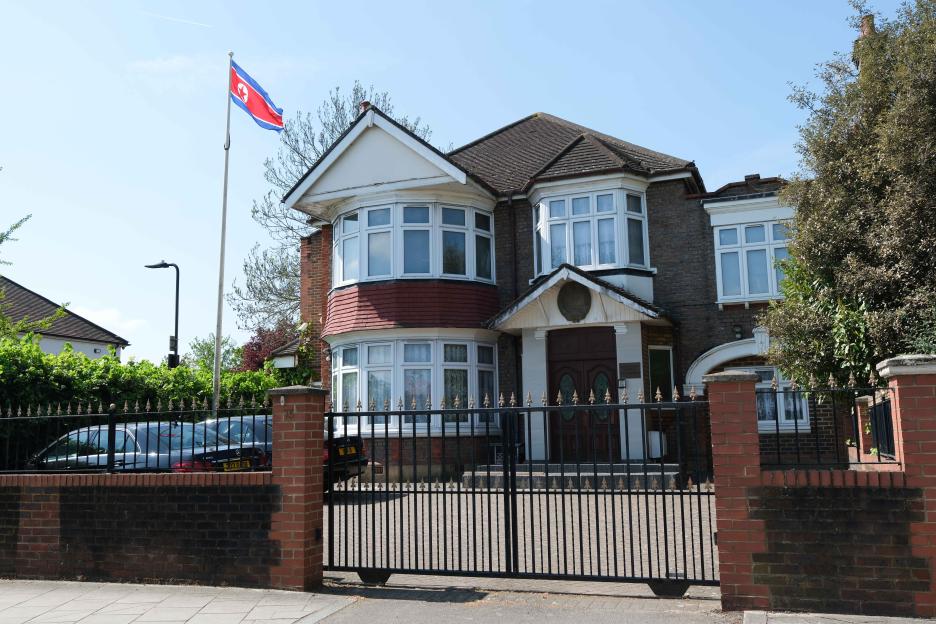 North Korean embassy Gunnersbury Road London W5 for Sun online story by Douglas Simpson