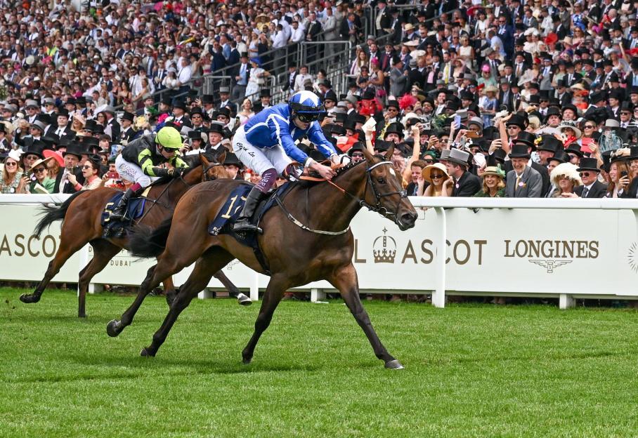 Ascot Racecourse, Berkshire, UK. 20th June, 2025. Royal Ascot Horse Racing, Day 4; Clifford Lee wins The Albany Stakes riding Venetian Sun Credit: Action Plus Sports/Alamy Live News